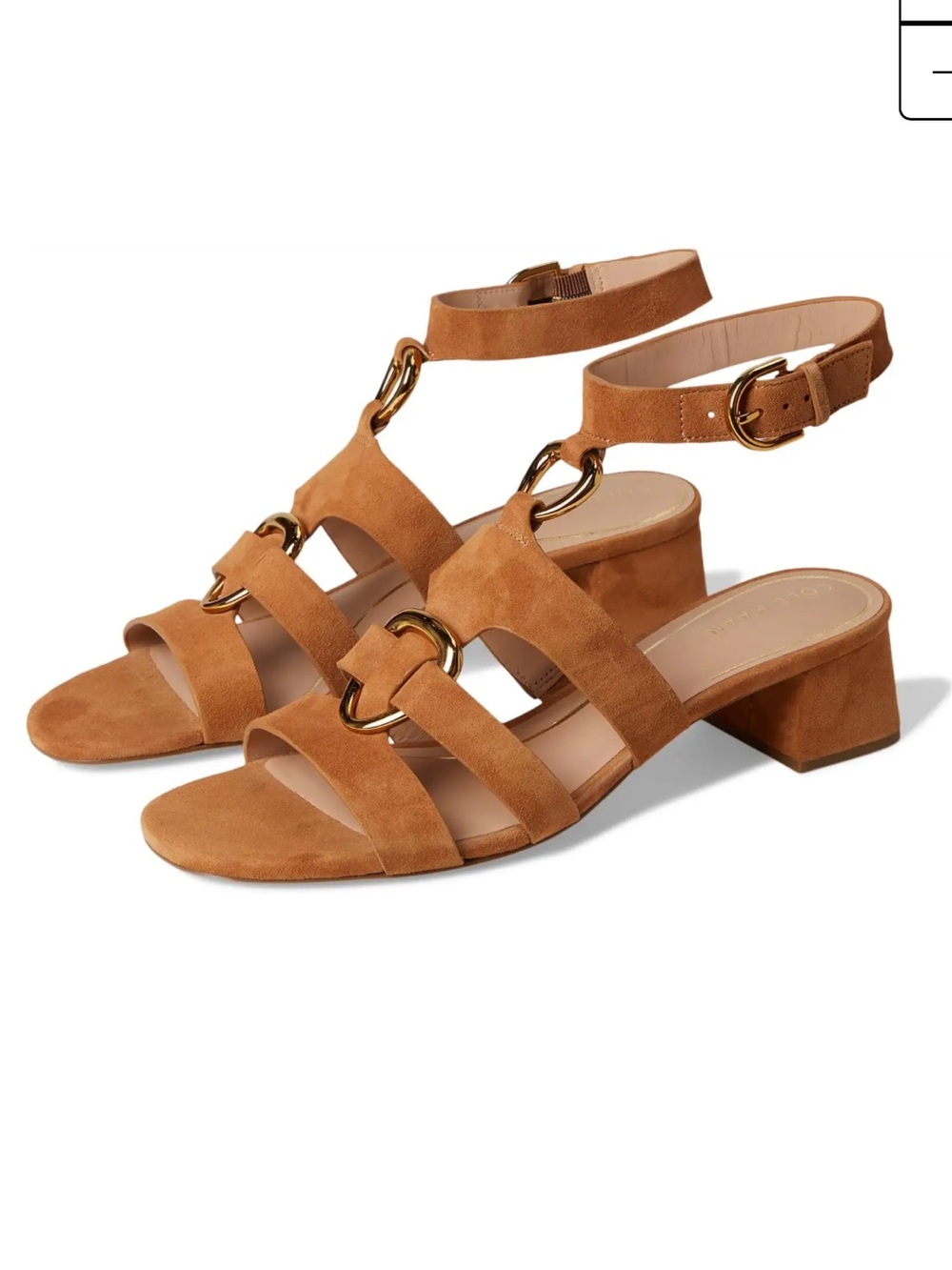 Cole Haan Lyanna Link Ankle Strap Sandals NIB